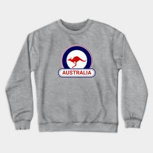 Australia Country Badge - Australia Flag Crewneck Sweatshirt